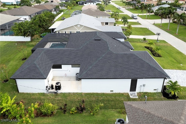 aerial view featuring a residential view