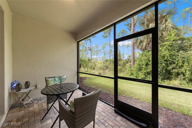 view of sunroom / solarium