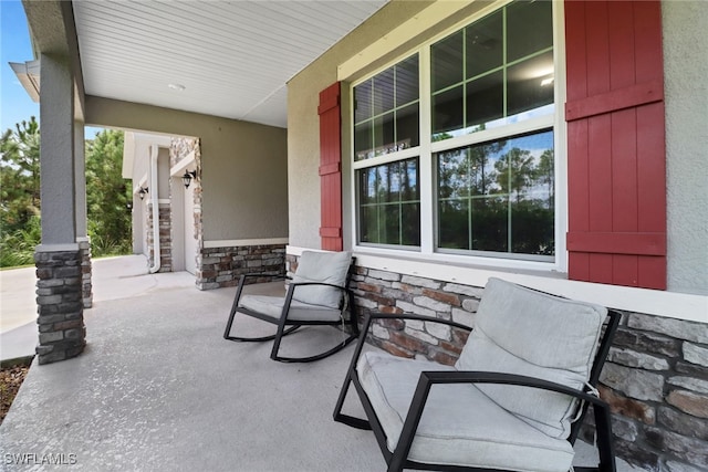 view of patio / terrace featuring a porch