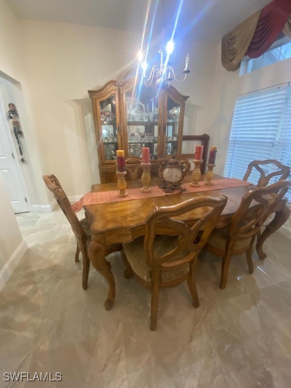 view of dining room