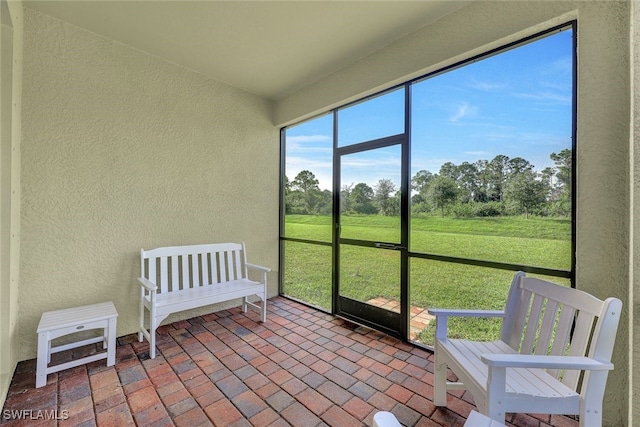 view of sunroom