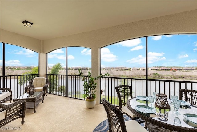 16564 Kingwood Ln Unit 35-201, Babcock Ranch, FL 33982 - sunroom with a water view