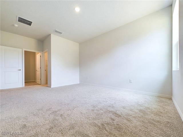 view of carpeted empty room