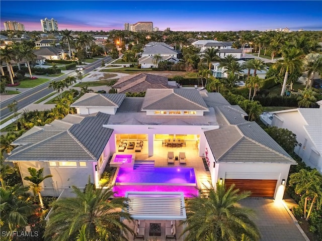 4220 Crayton Rd, Naples, FL 34103 - view of aerial view at dusk
