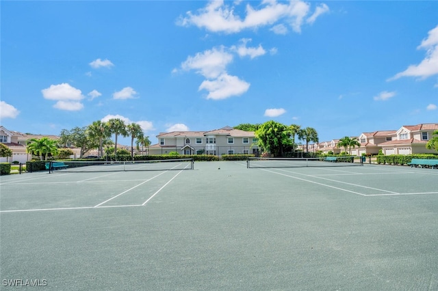 view of tennis court