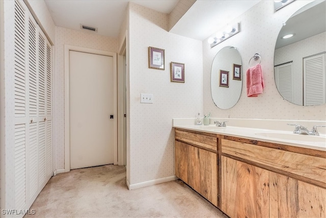 bathroom featuring vanity