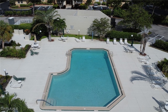 view of pool with a patio