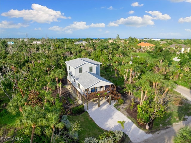 birds eye view of property