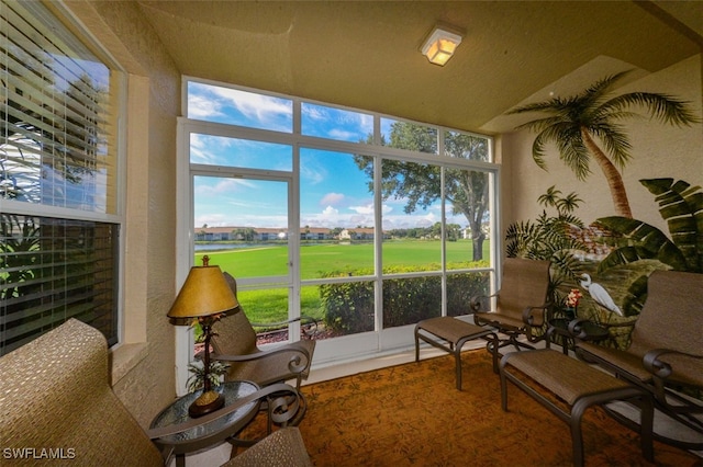 sunroom with a wealth of natural light