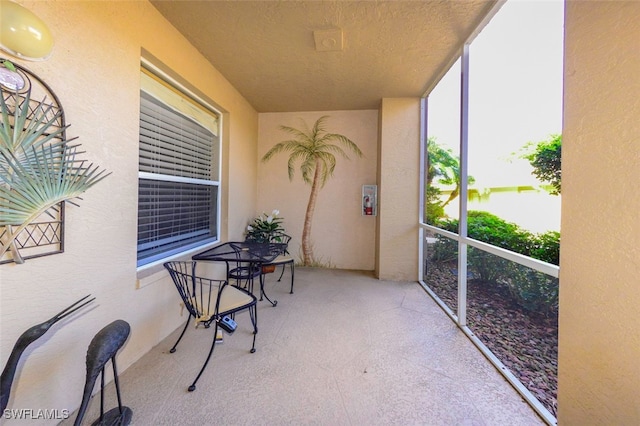 view of sunroom / solarium