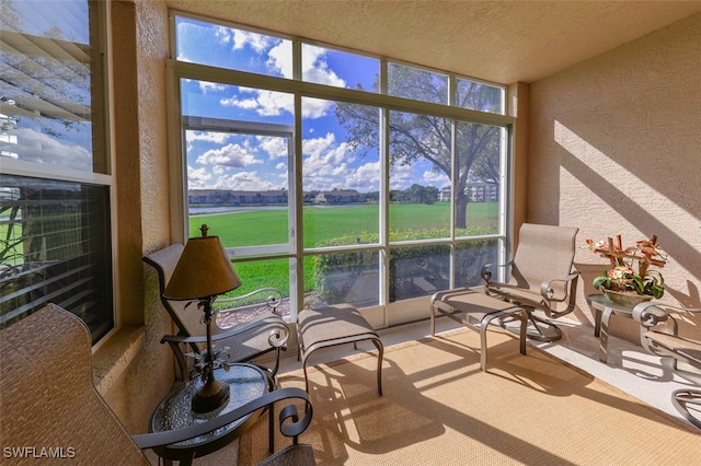 view of sunroom