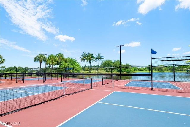 view of tennis court