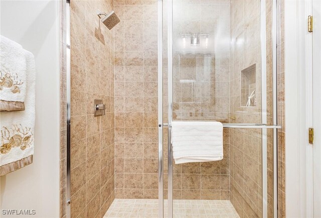 bathroom with walk in shower