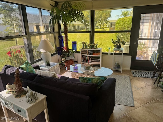 view of sunroom / solarium