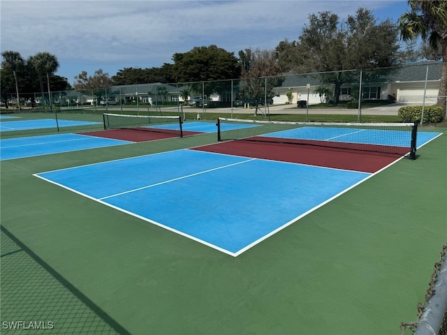 view of tennis court