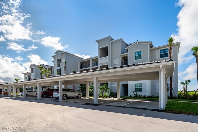 view of vehicle parking