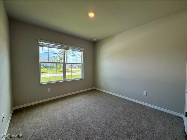 unfurnished room with carpet floors