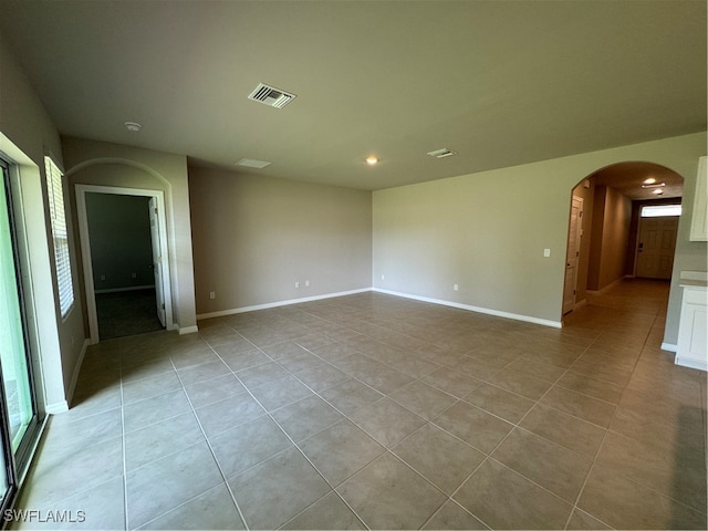 view of tiled empty room