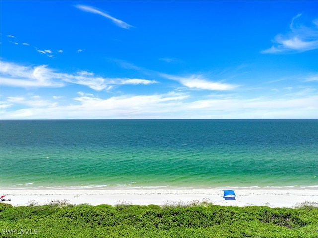 water view with a beach view