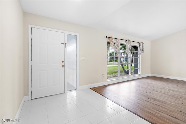 view of tiled foyer