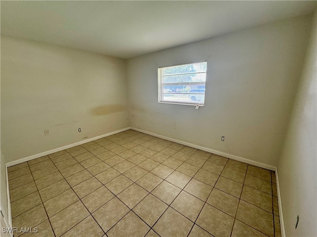 view of tiled empty room