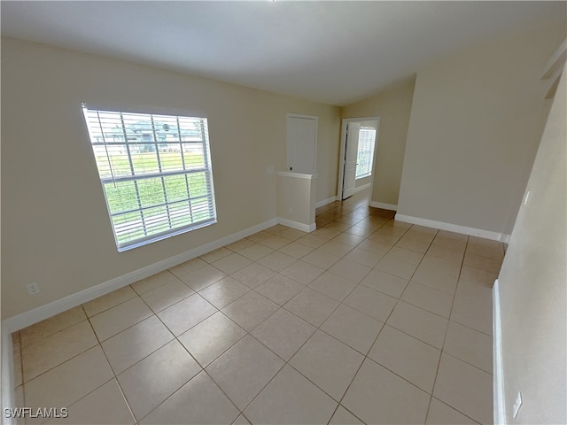 view of tiled empty room