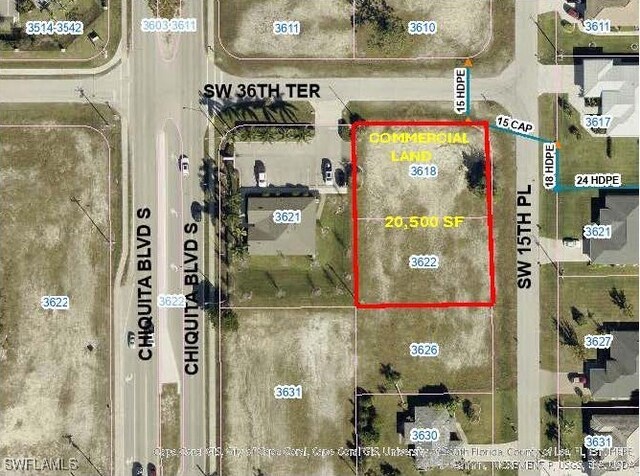 3618 SW 15th Pl, Cape Coral FL, 33914 land for sale