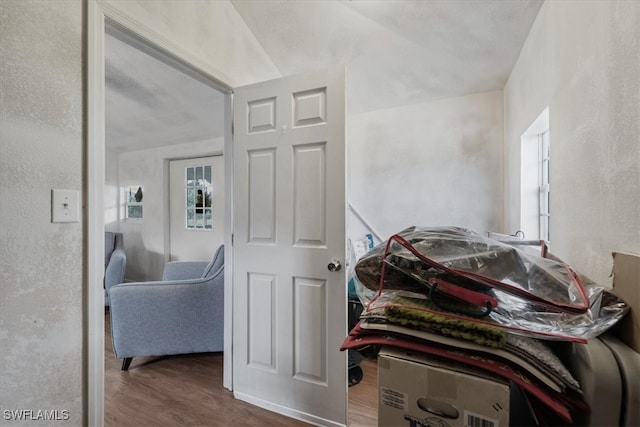 interior space featuring hardwood / wood-style flooring