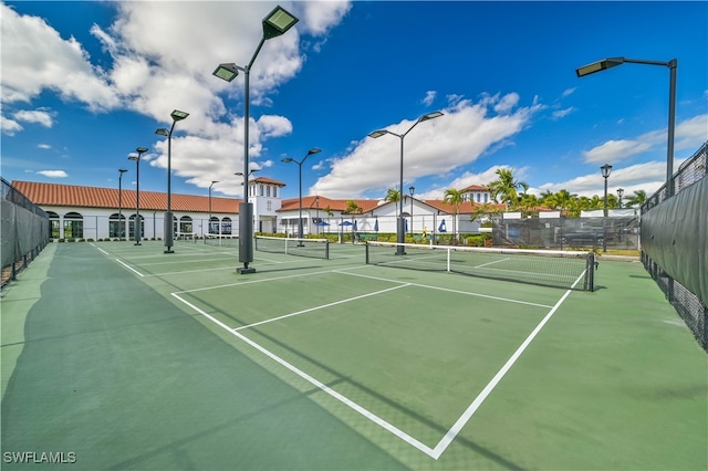 view of sport court