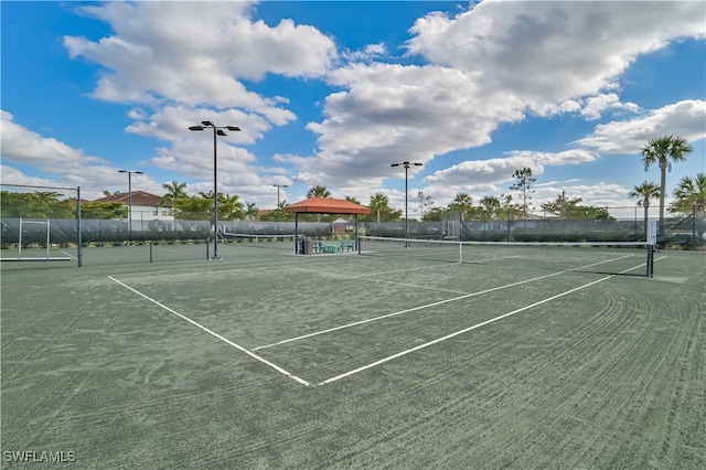 view of tennis court