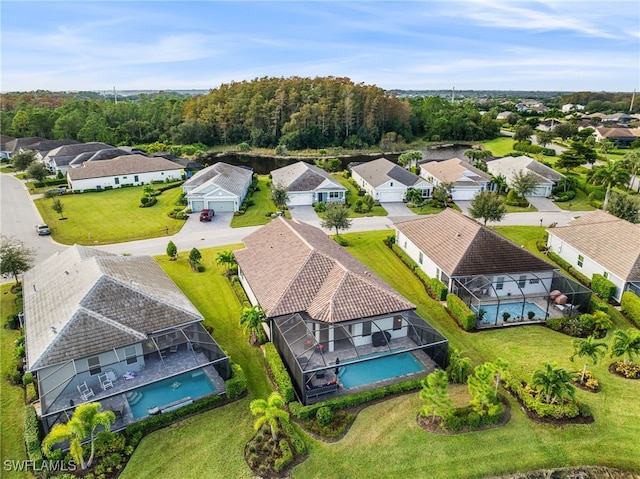 13840 Amblewind Cove Way, Fort Myers, FL 33905 - aerial view of residential area with a pool