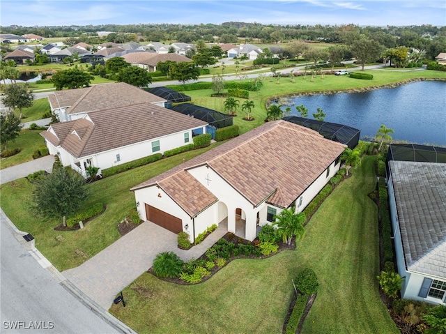 13840 Amblewind Cove Way, Fort Myers, FL 33905 - aerial perspective of suburban area featuring a large body of water