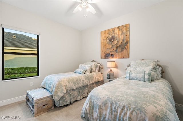 13840 Amblewind Cove Way, Fort Myers, FL 33905 - bedroom featuring carpet floors, baseboards, and ceiling fan