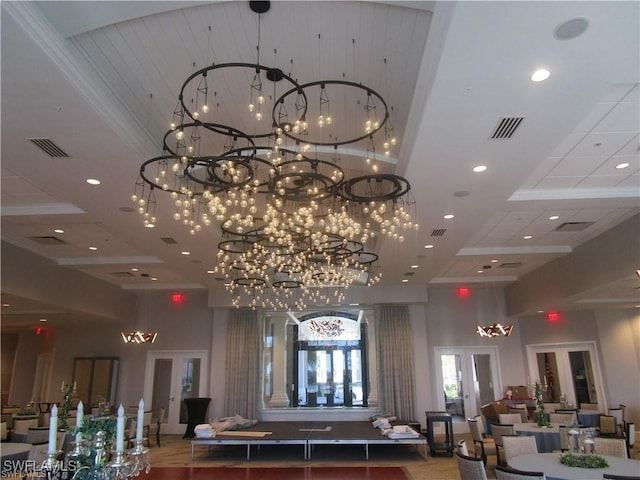 community lobby featuring visible vents