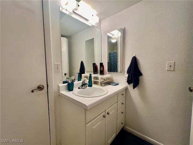 bathroom featuring vanity