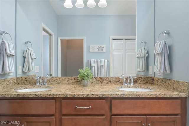 bathroom featuring vanity