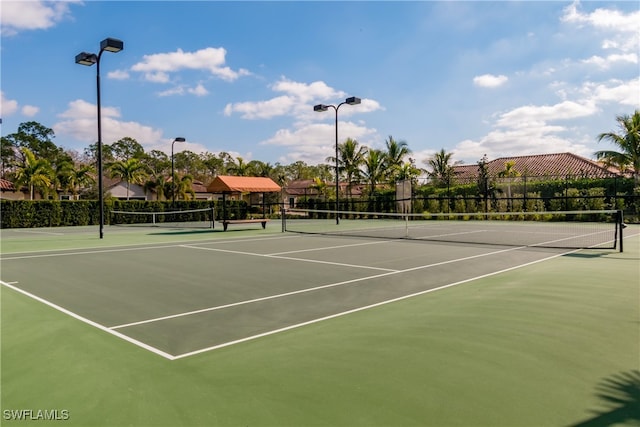 view of sport court featuring basketball court