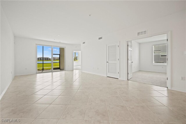 view of tiled spare room