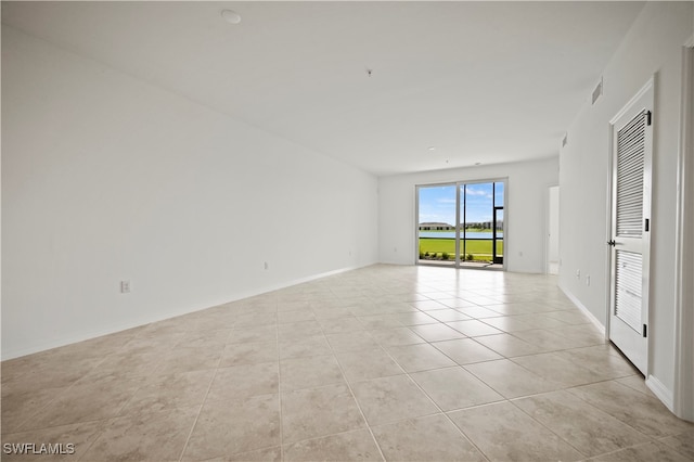 view of tiled spare room