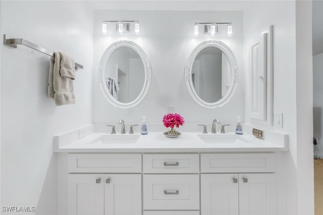 bathroom featuring vanity