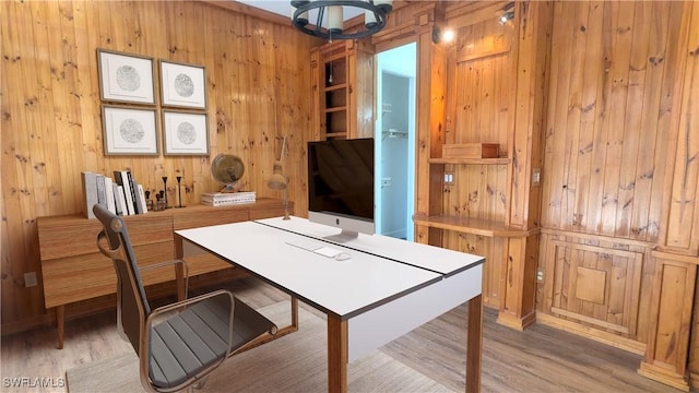 6733 Bent Grass Dr, Naples, FL 34113 - office space featuring wood finished floors and wood walls