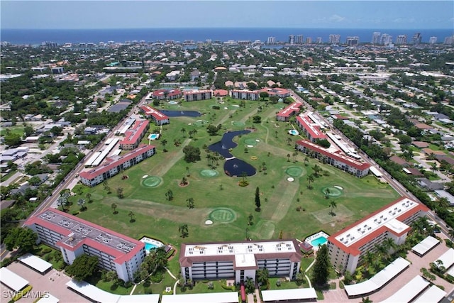 bird's eye view featuring golf course view