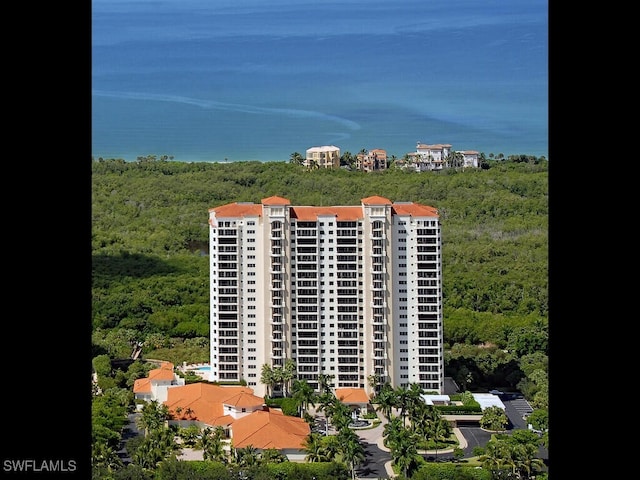 view of property with a water view