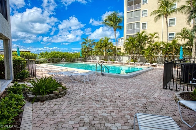 view of pool with a patio