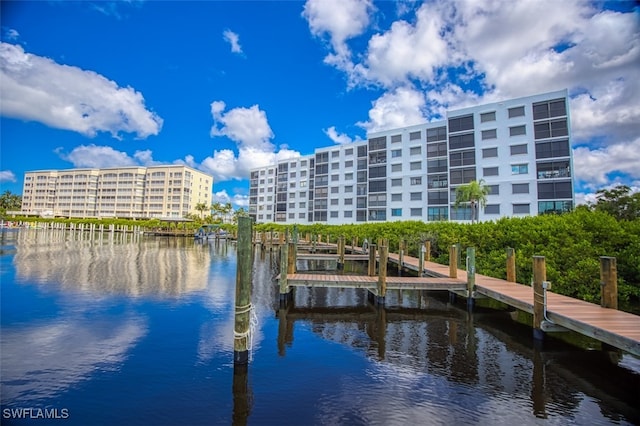 exterior space featuring a water view