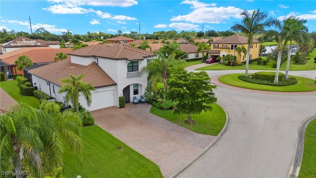 aerial view featuring a residential view