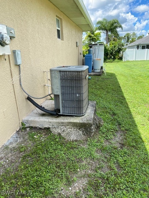 exterior details with central AC unit