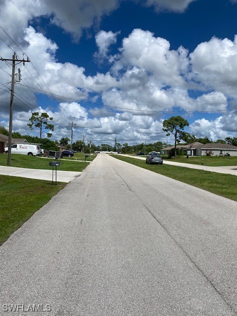 view of road