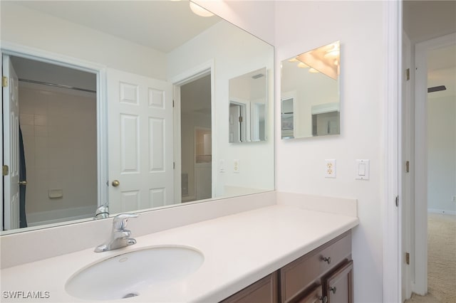 bathroom featuring vanity