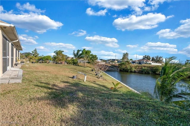 view of water feature